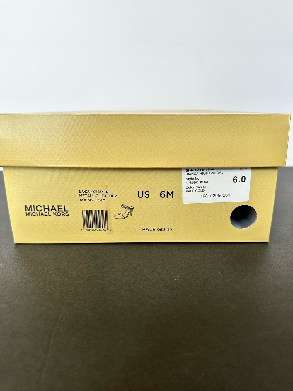 Michael Kors Metallic Gold Chain Strap High Heel Mules.  NEW WITH BOX - Picture 15 of 15